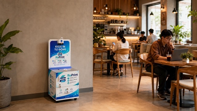 tiện ích cho quán cafe với RoPrint